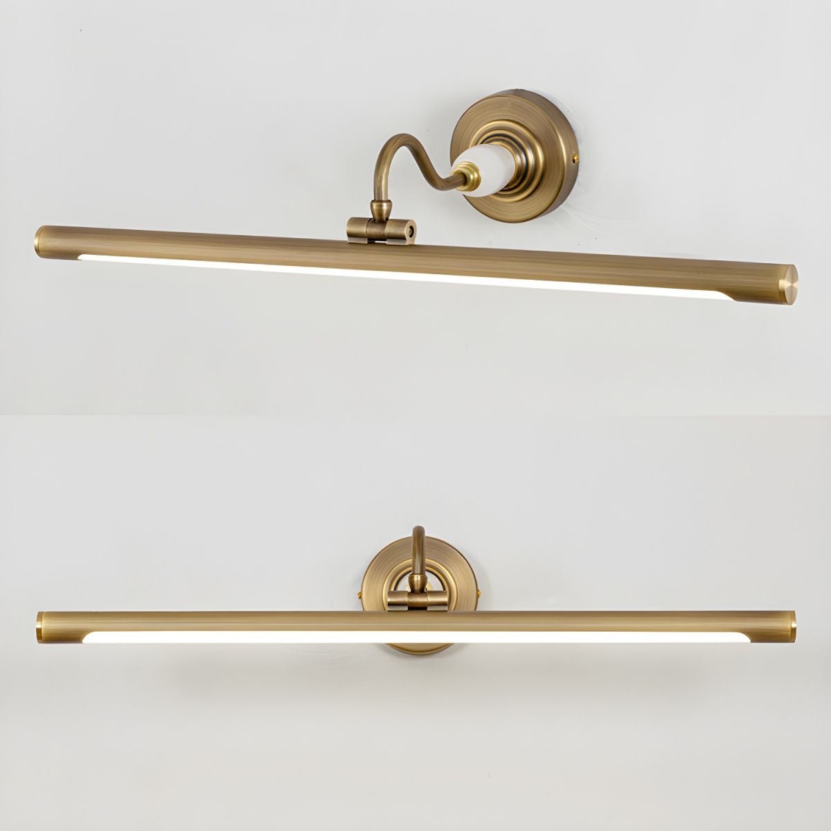 Archer Art Linear Wall Light | Antique Gold Finish | Various Sizes