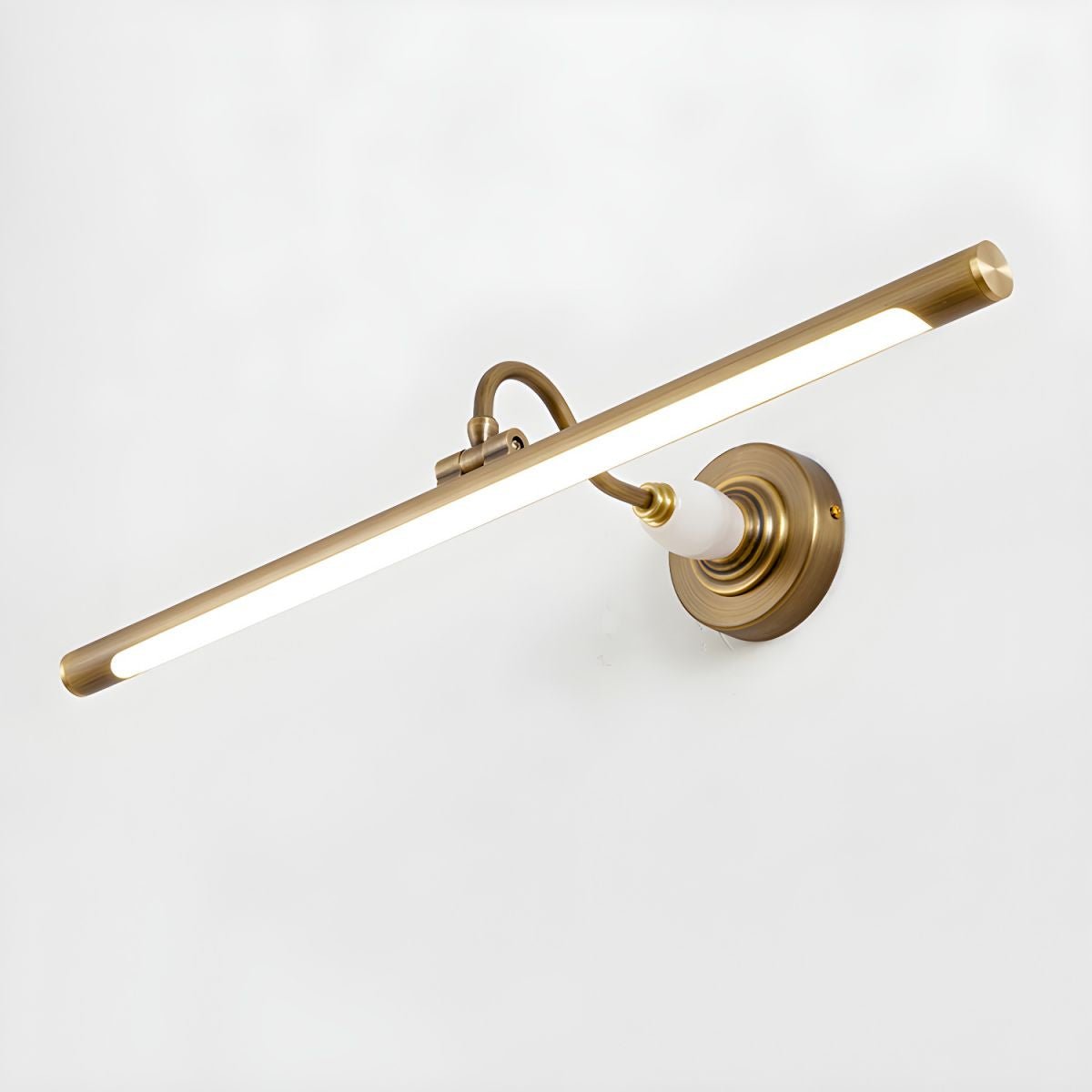 Archer Art Linear Wall Light | Antique Gold Finish | Various Sizes