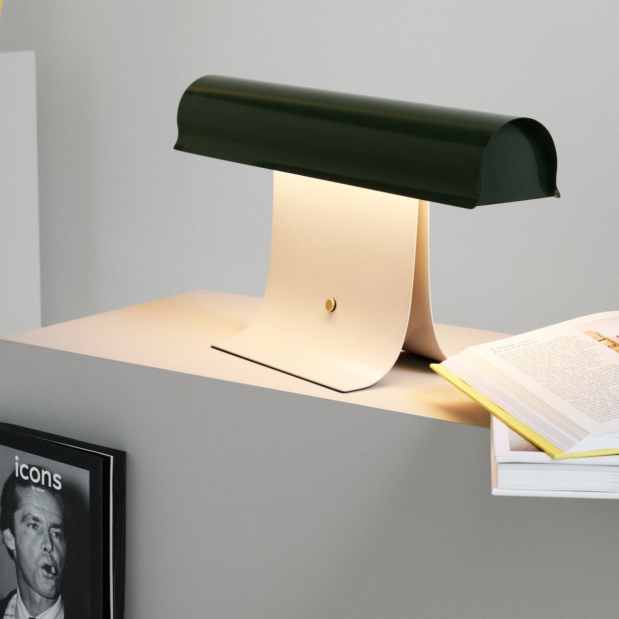 Archive Table Lamp | Metal & Stainless Steel | Black Shade