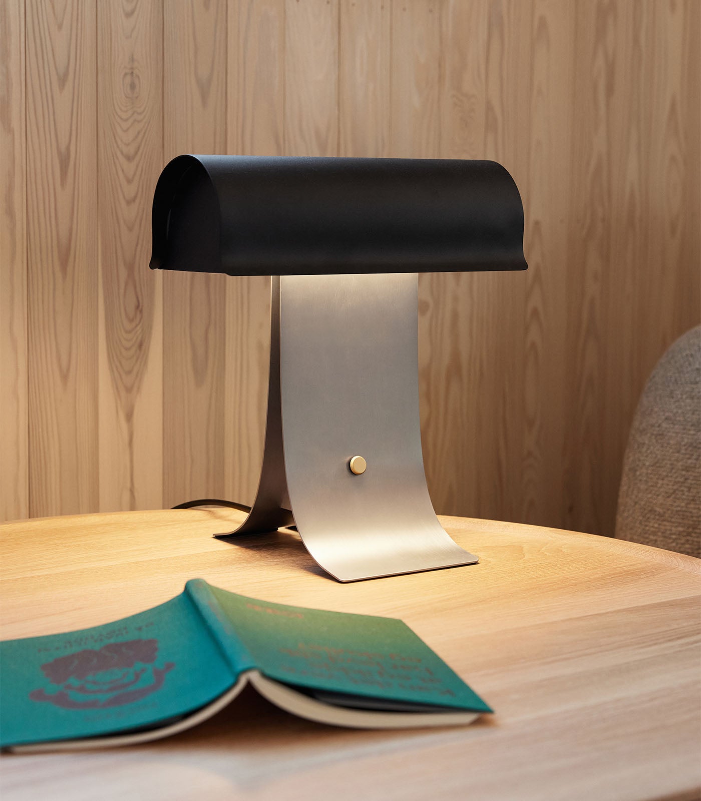 Archive Table Lamp | Metal & Stainless Steel | Black Shade