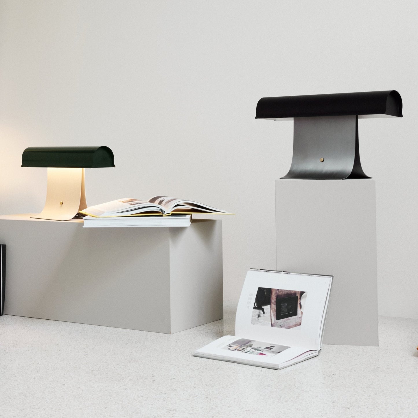 Archive Table Lamp | Metal & Stainless Steel | Black Shade