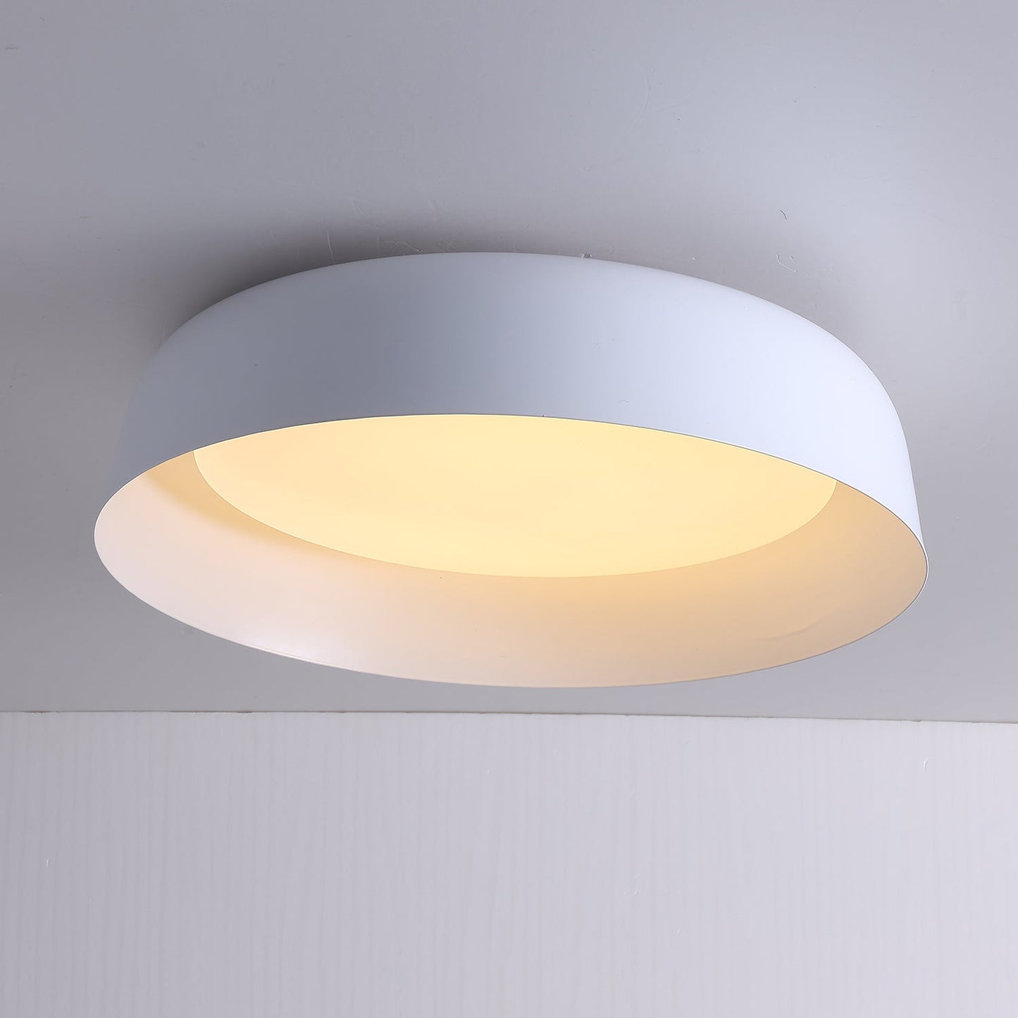 Arcwood Ceiling Light | Wood Grain Finish | Black, White, Walnut