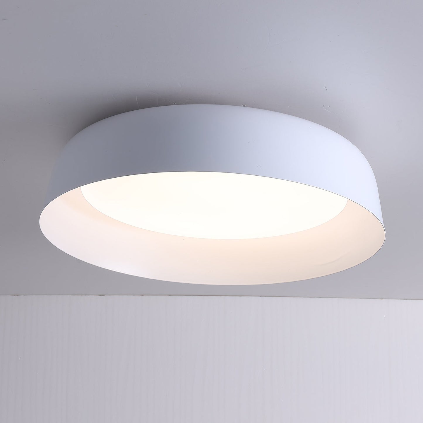 Arcwood Ceiling Light | Wood Grain Finish | Black, White, Walnut