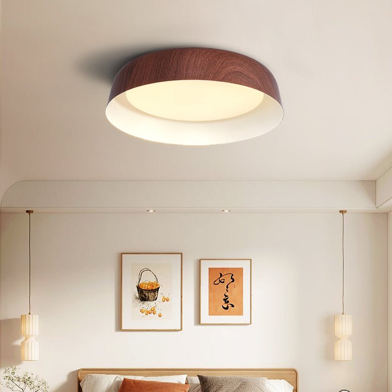 Arcwood Ceiling Light | Wood Grain Finish | Black, White, Walnut