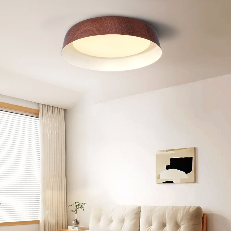 Arcwood Ceiling Light | Wood Grain Finish | Black, White, Walnut