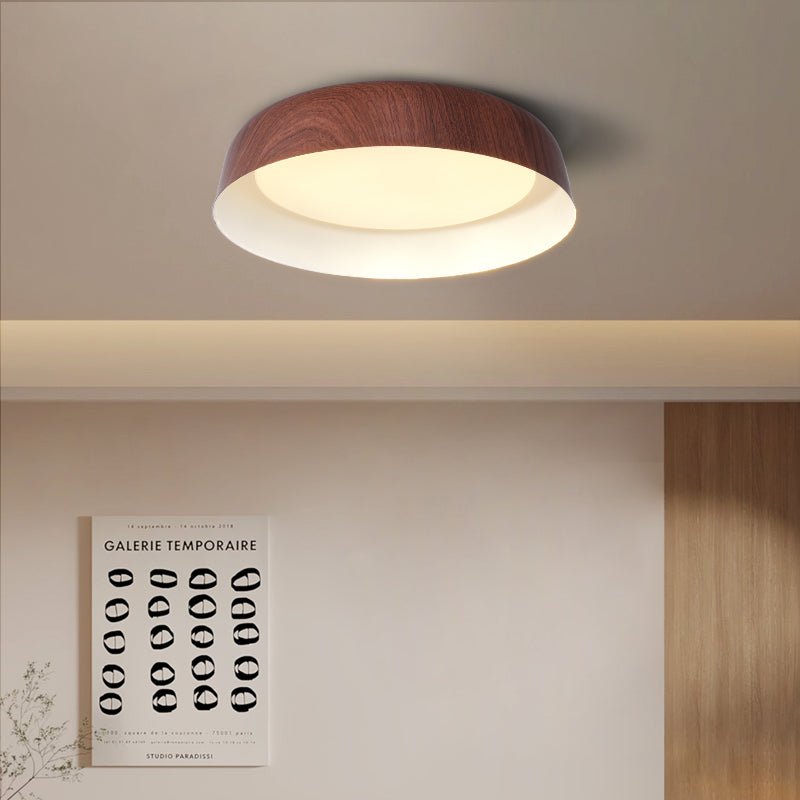 Arcwood Ceiling Light | Wood Grain Finish | Black, White, Walnut