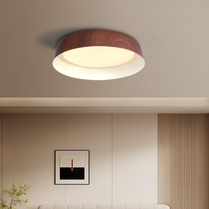 Arcwood Ceiling Light | Wood Grain Finish | Black, White, Walnut