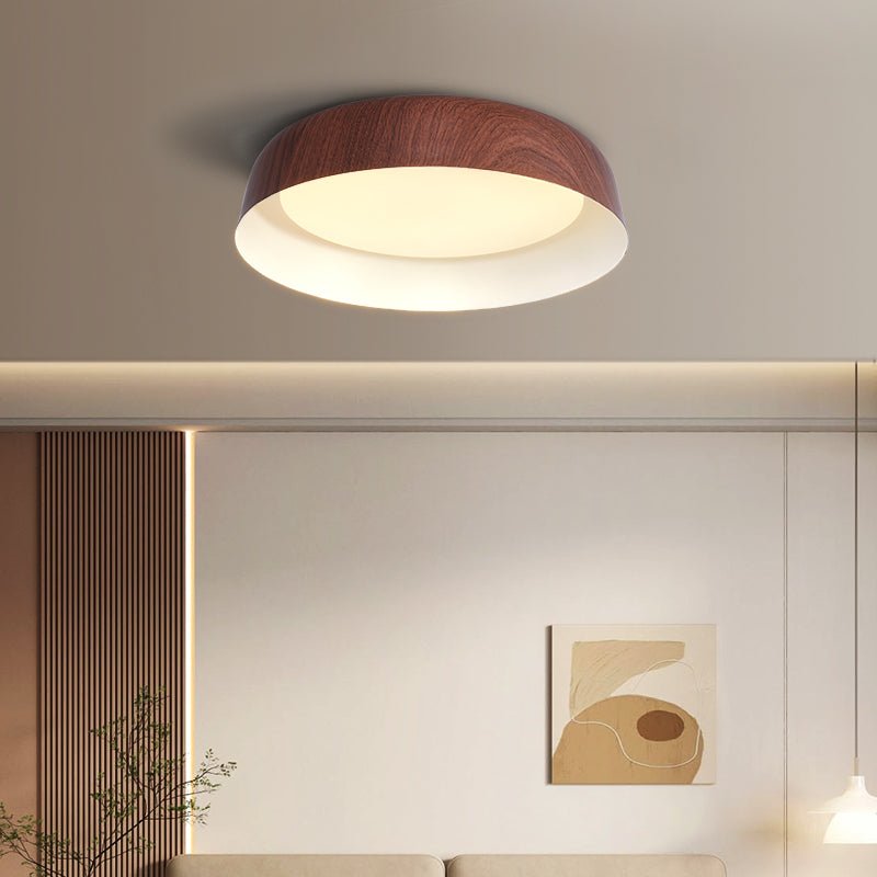 Arcwood Ceiling Light | Wood Grain Finish | Black, White, Walnut