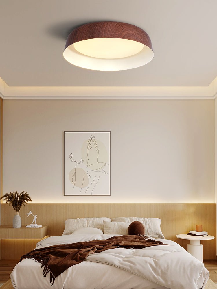 Arcwood Ceiling Light | Wood Grain Finish | Black, White, Walnut
