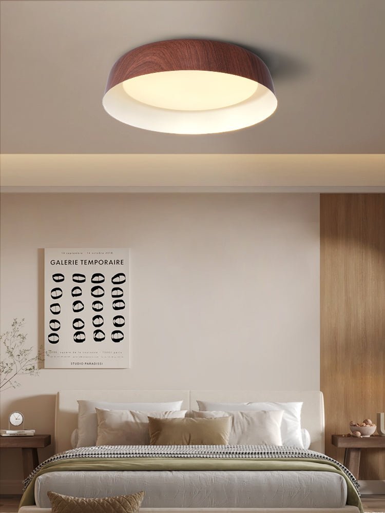 Arcwood Ceiling Light | Wood Grain Finish | Black, White, Walnut