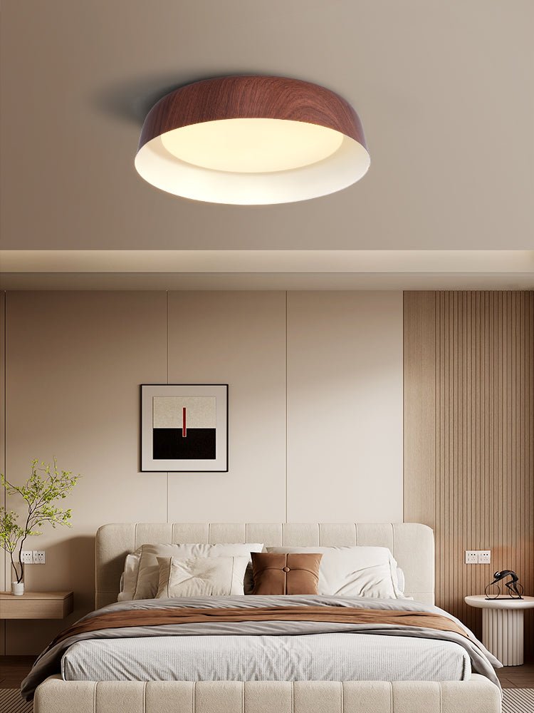 Arcwood Ceiling Light | Wood Grain Finish | Black, White, Walnut