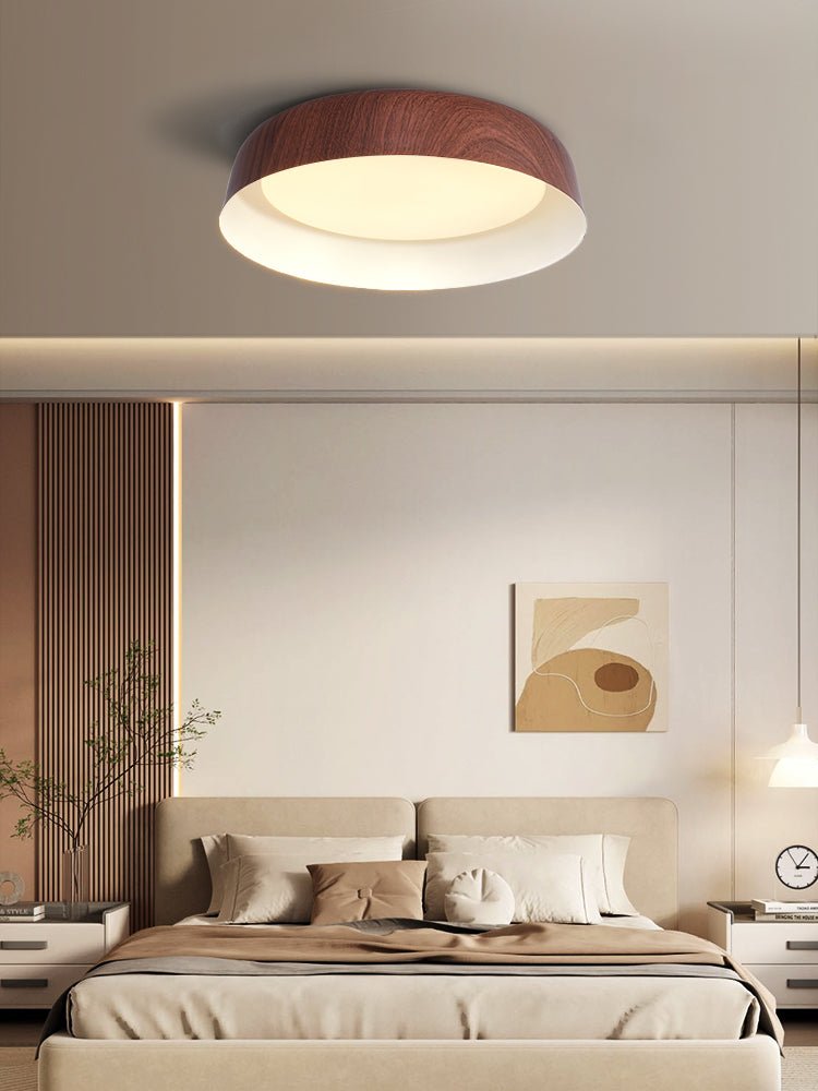 Arcwood Ceiling Light | Wood Grain Finish | Black, White, Walnut