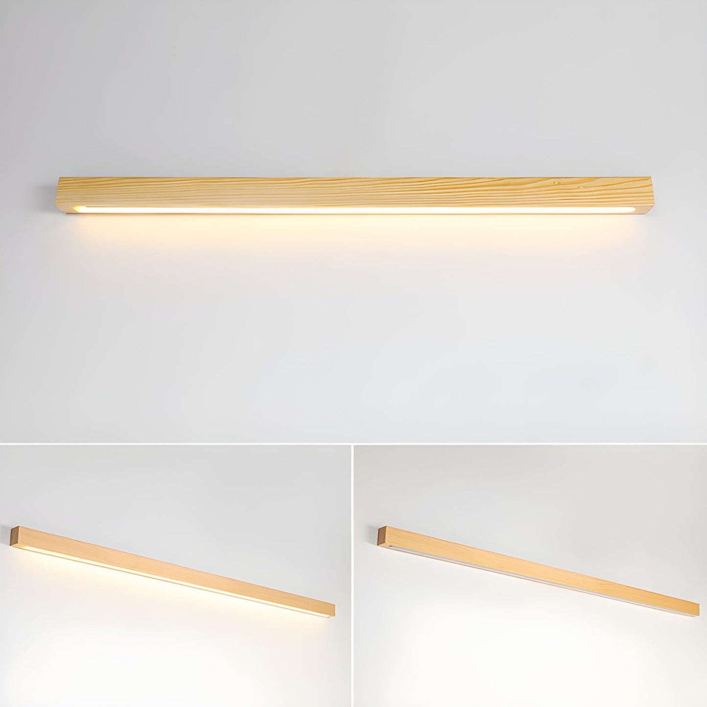 Wood Wall Light | Integrated LED | Walnut or Wood Color