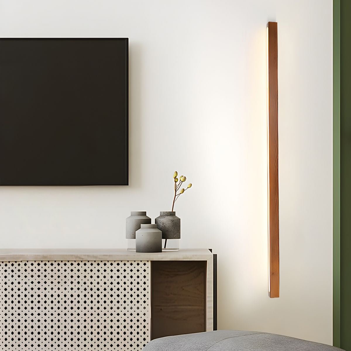 Wood Wall Light | Integrated LED | Walnut or Wood Color