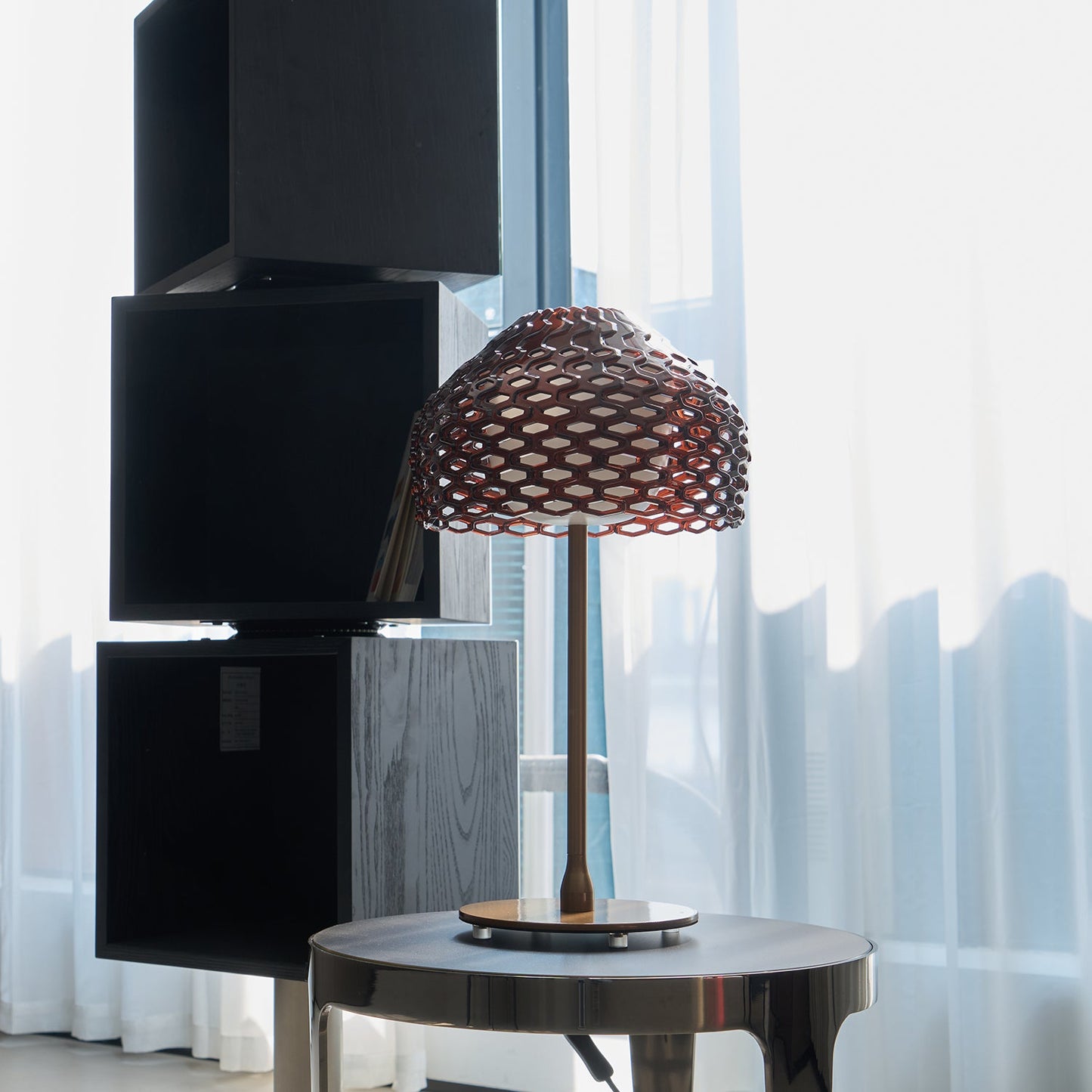 Armadillo Table Lamp | Metal & Plastic | White or Brown