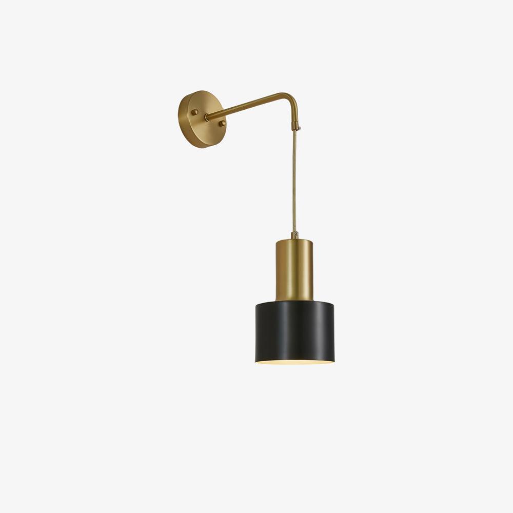 Arne Wall Light | Metal & Brass | Gold & Black