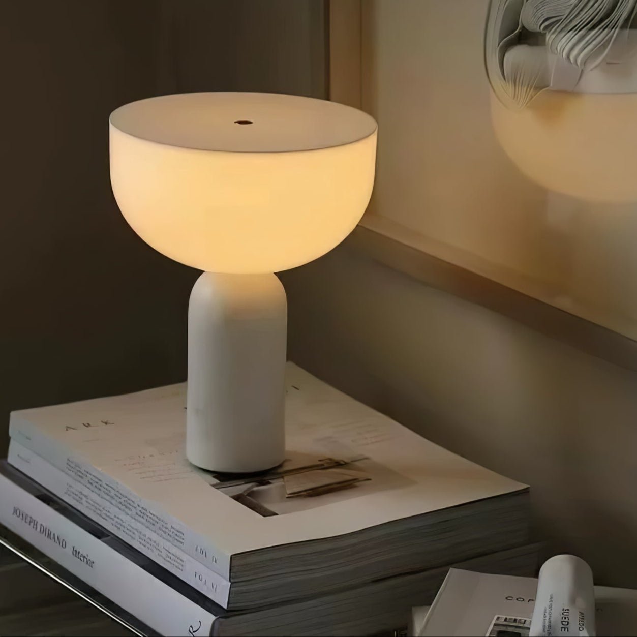 Arno Sphere Marble Table Lamp | Marble/Metal/Acrylic | White Shade