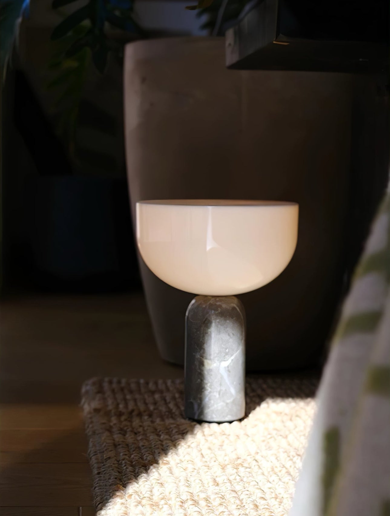 Arno Sphere Marble Table Lamp | Marble/Metal/Acrylic | White Shade
