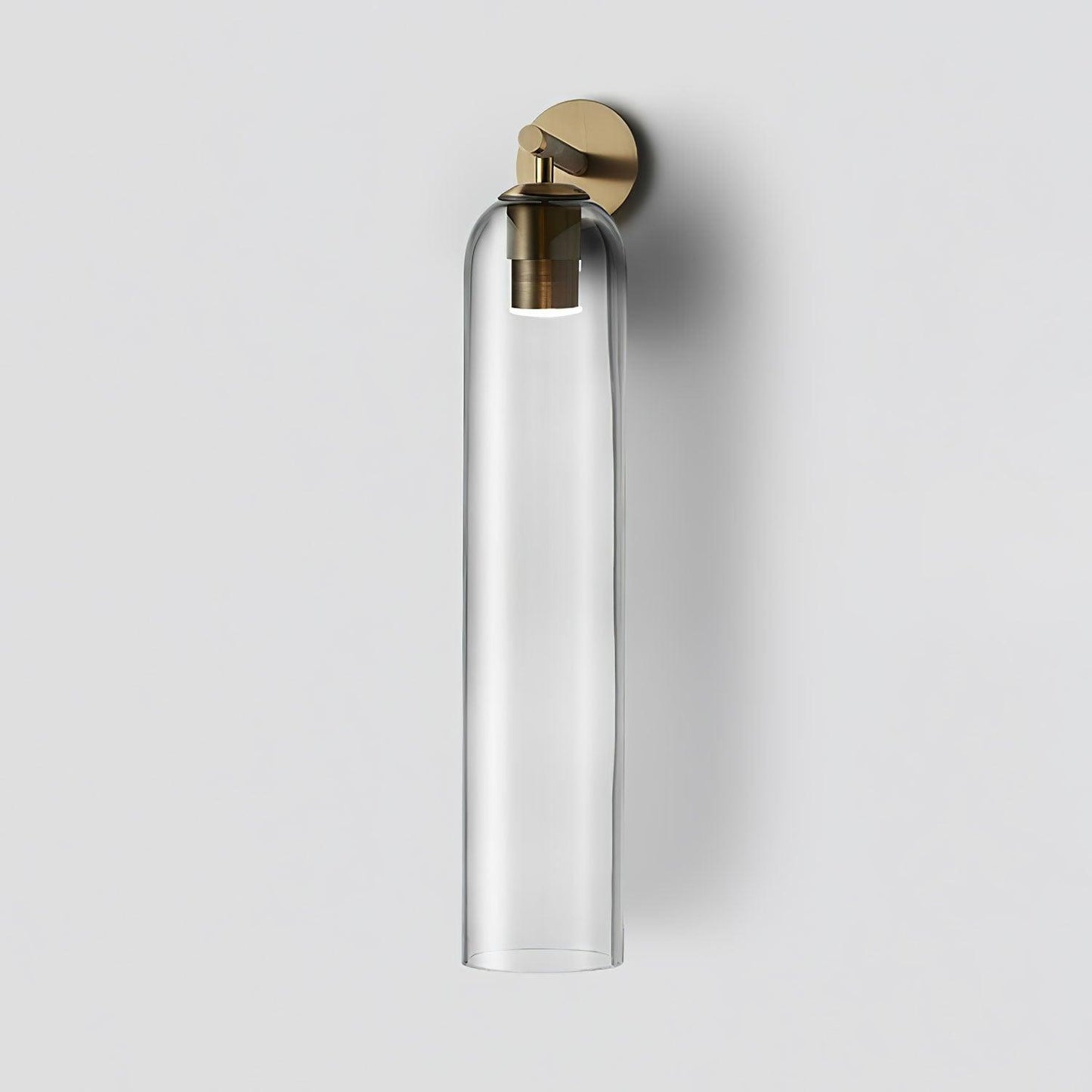 Art Glass Wall Sconce | Metal & Glass | 48cm Height, Multiple Finishes