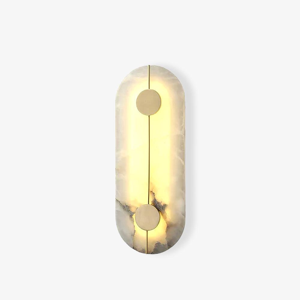 Artistic Wall Lamp | Alabaster & Brass | Set of 2