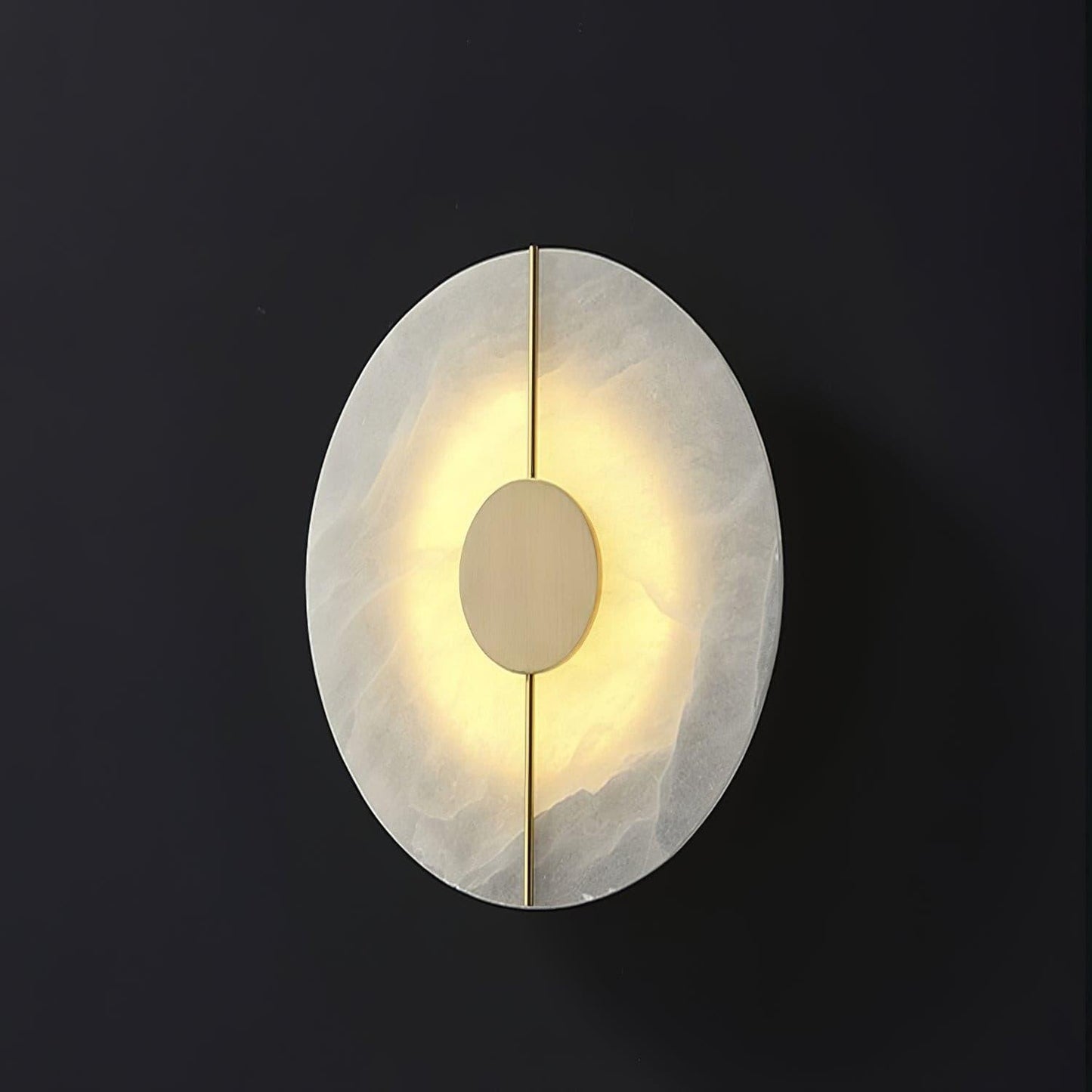 Artistic Wall Lamp | Alabaster & Brass | Set of 2
