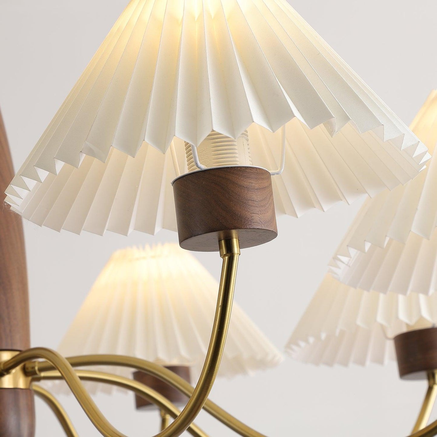 Asquith Chandelier | Metal & Fabric | Reddish Brown, 3-6-8-10 Lights