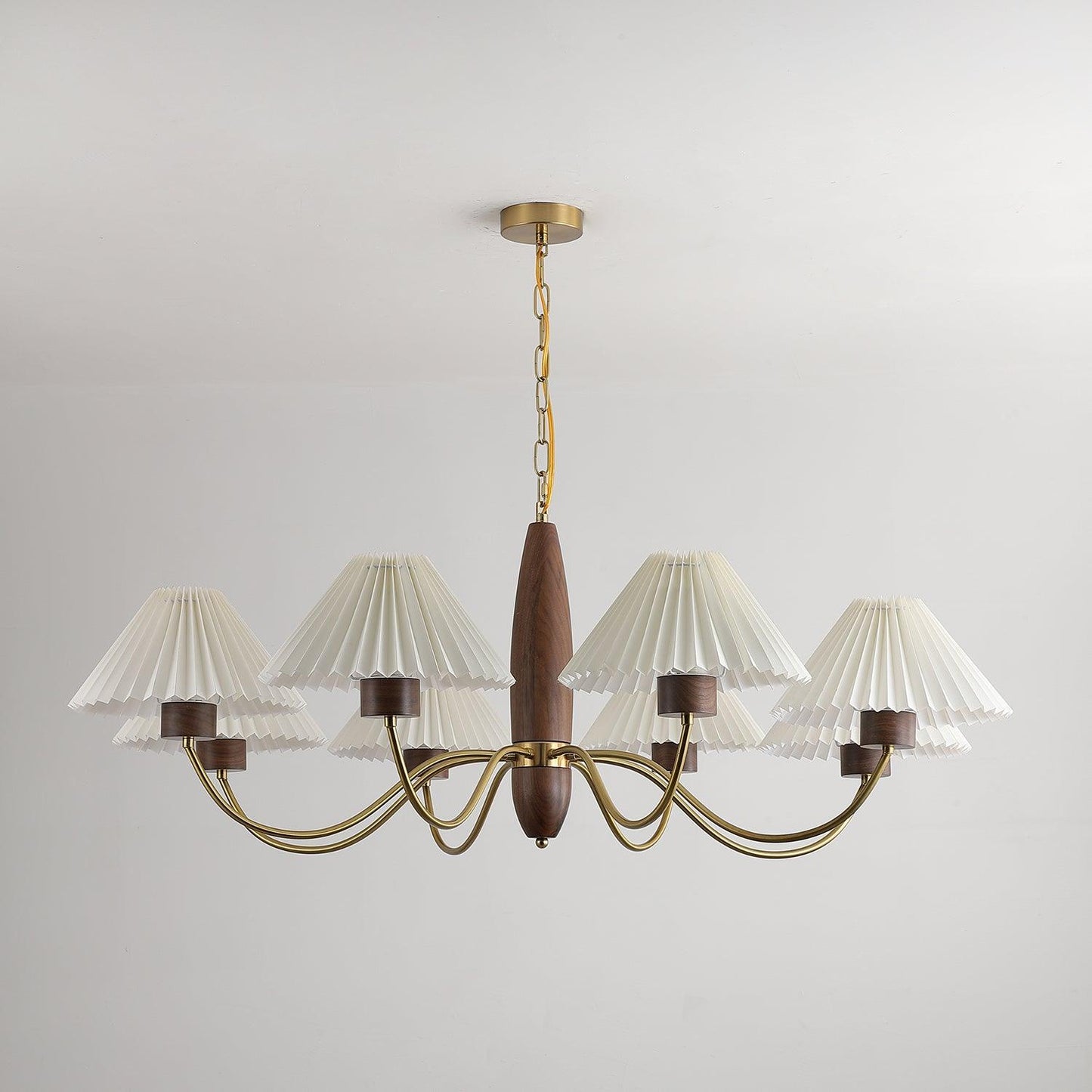 Asquith Chandelier | Metal & Fabric | Reddish Brown, 3-6-8-10 Lights