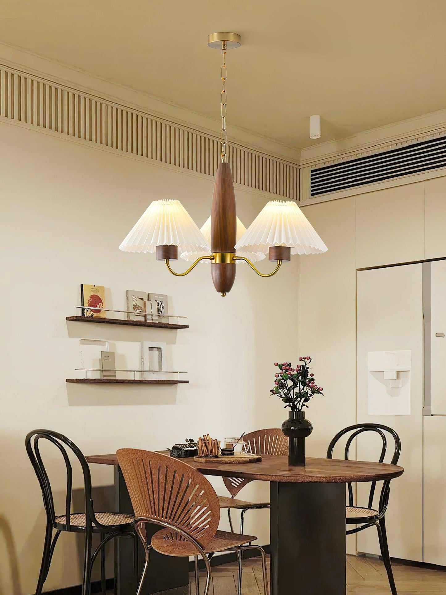 Asquith Chandelier | Metal & Fabric | Reddish Brown, 3-6-8-10 Lights