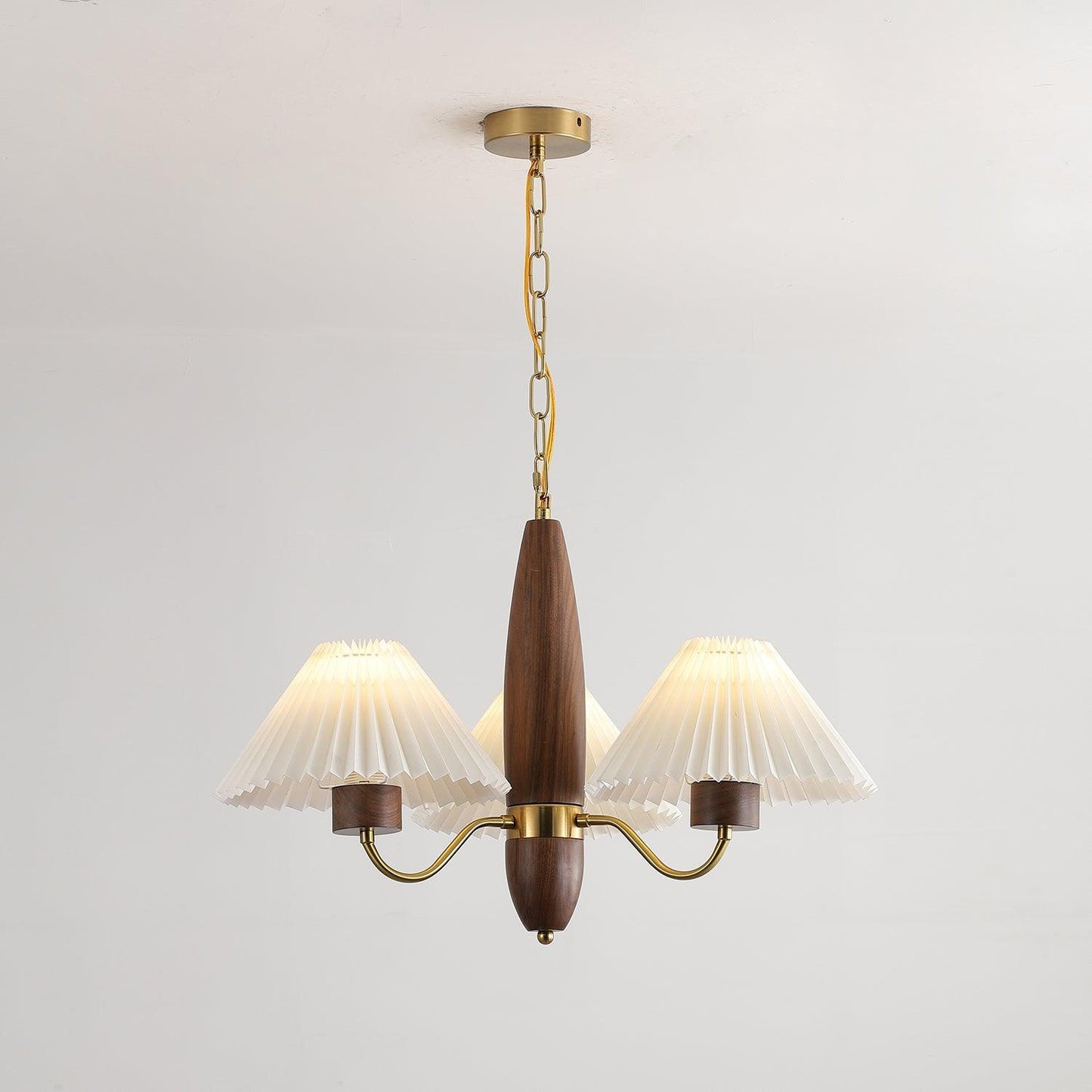 Asquith Chandelier | Metal & Fabric | Reddish Brown, 3-6-8-10 Lights