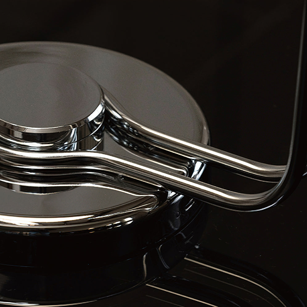 Athena Table Lamp | Polished Chrome & Black Shade | Modern Design