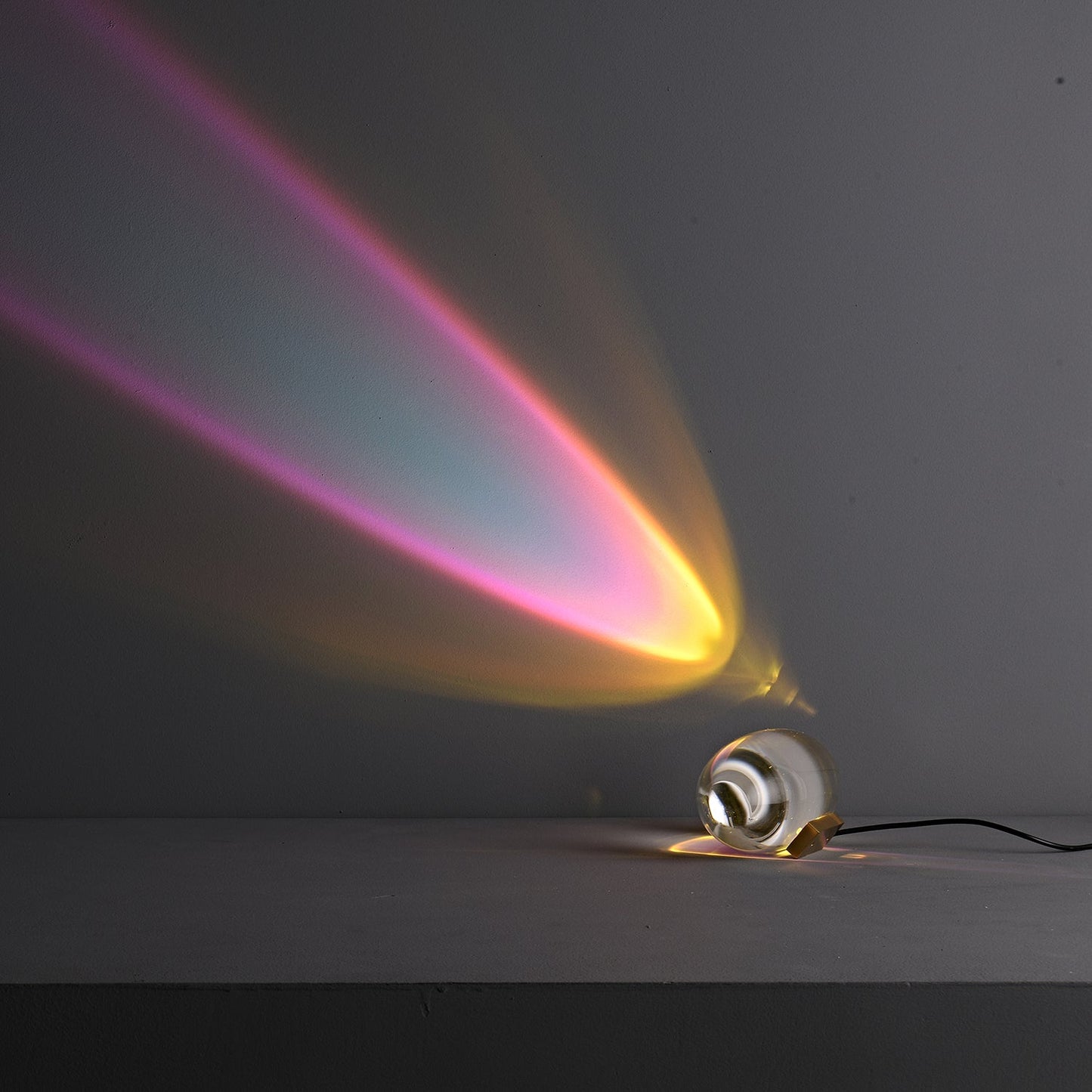 Atman Table Lamp | Metal & Crystal | Chrome Finish