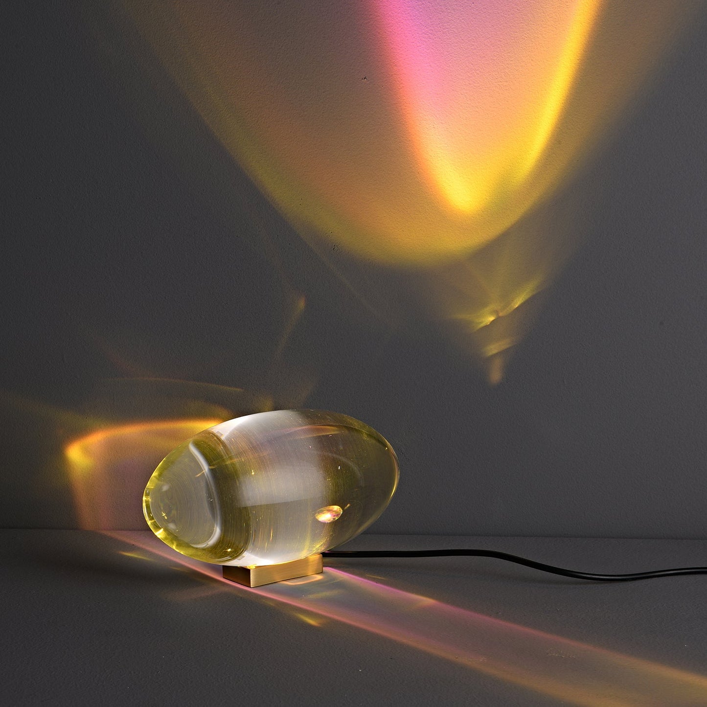 Atman Table Lamp | Metal & Crystal | Chrome Finish