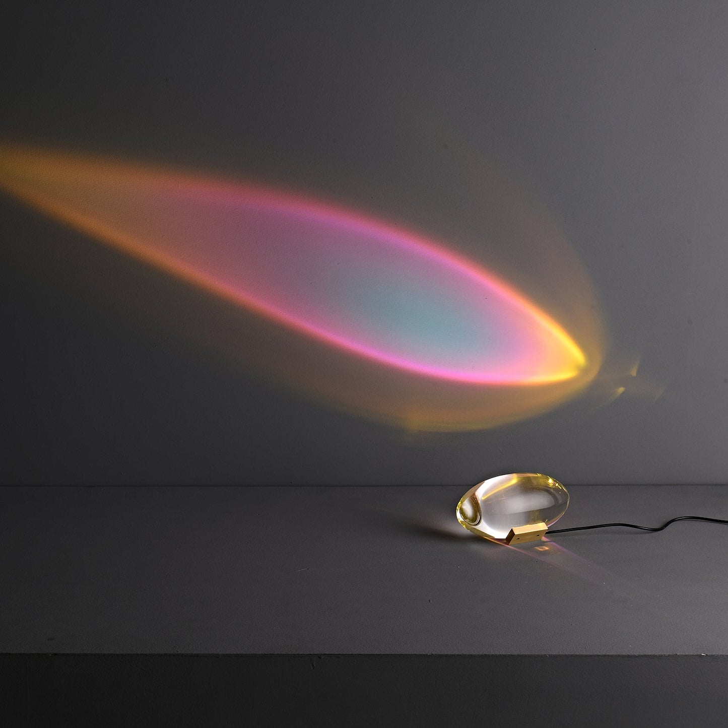 Atman Table Lamp | Metal & Crystal | Chrome Finish
