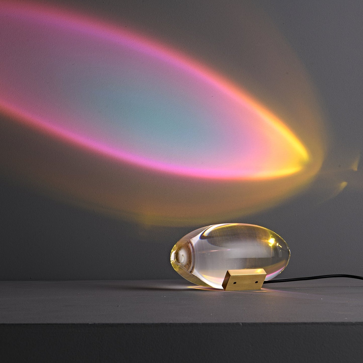 Atman Table Lamp | Metal & Crystal | Chrome Finish