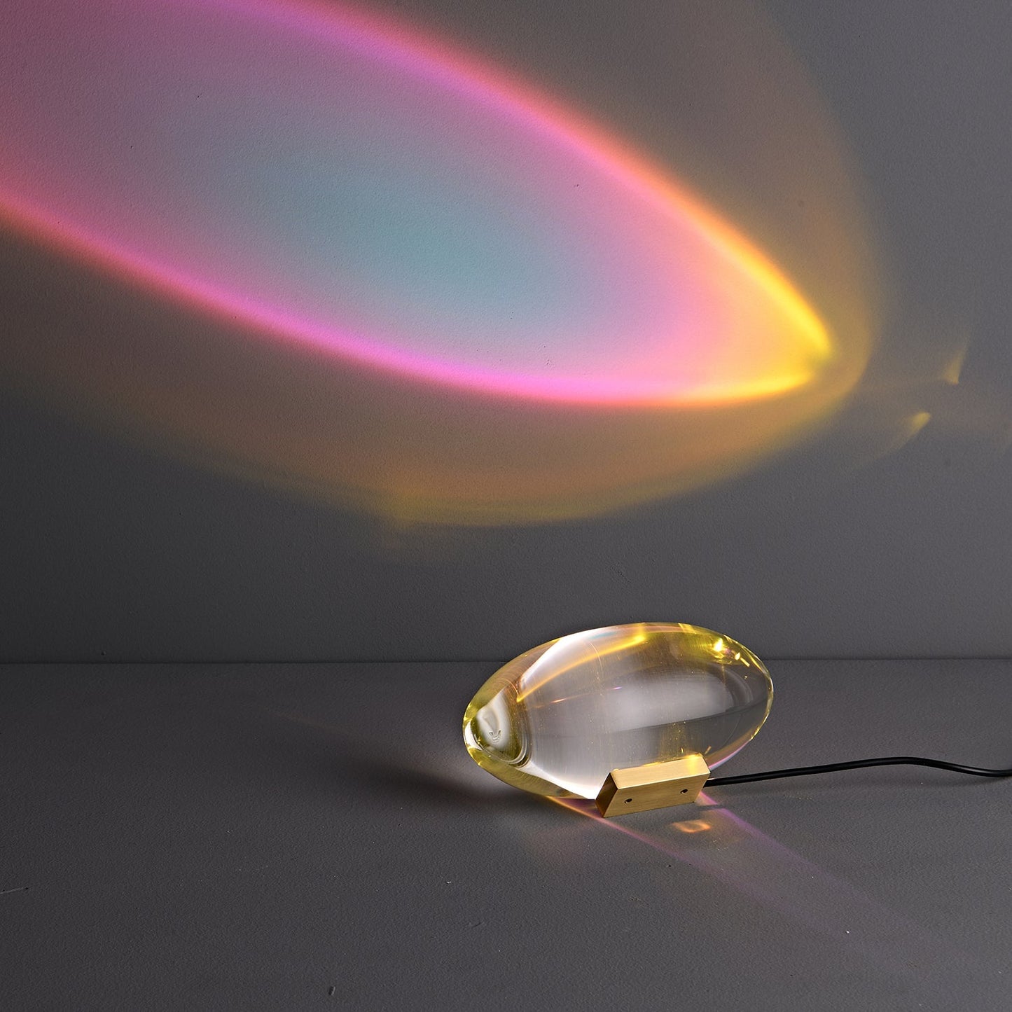 Atman Table Lamp | Metal & Crystal | Chrome Finish