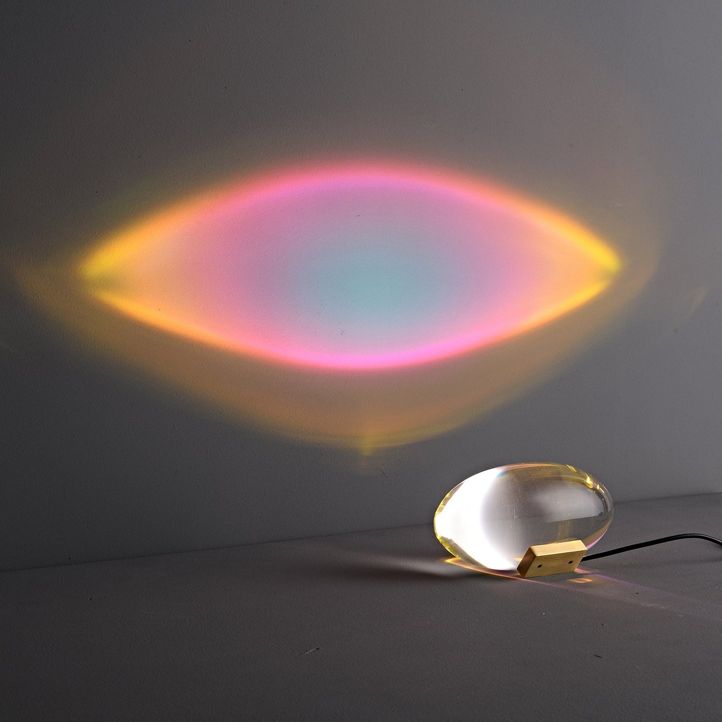 Atman Table Lamp | Metal & Crystal | Chrome Finish