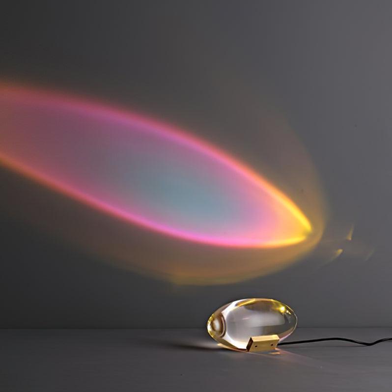 Atman Table Lamp | Metal & Crystal | Chrome Finish