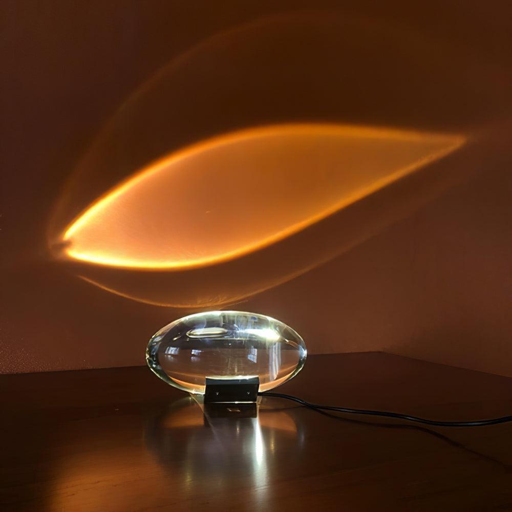 Atman Table Lamp | Metal & Crystal | Chrome Finish