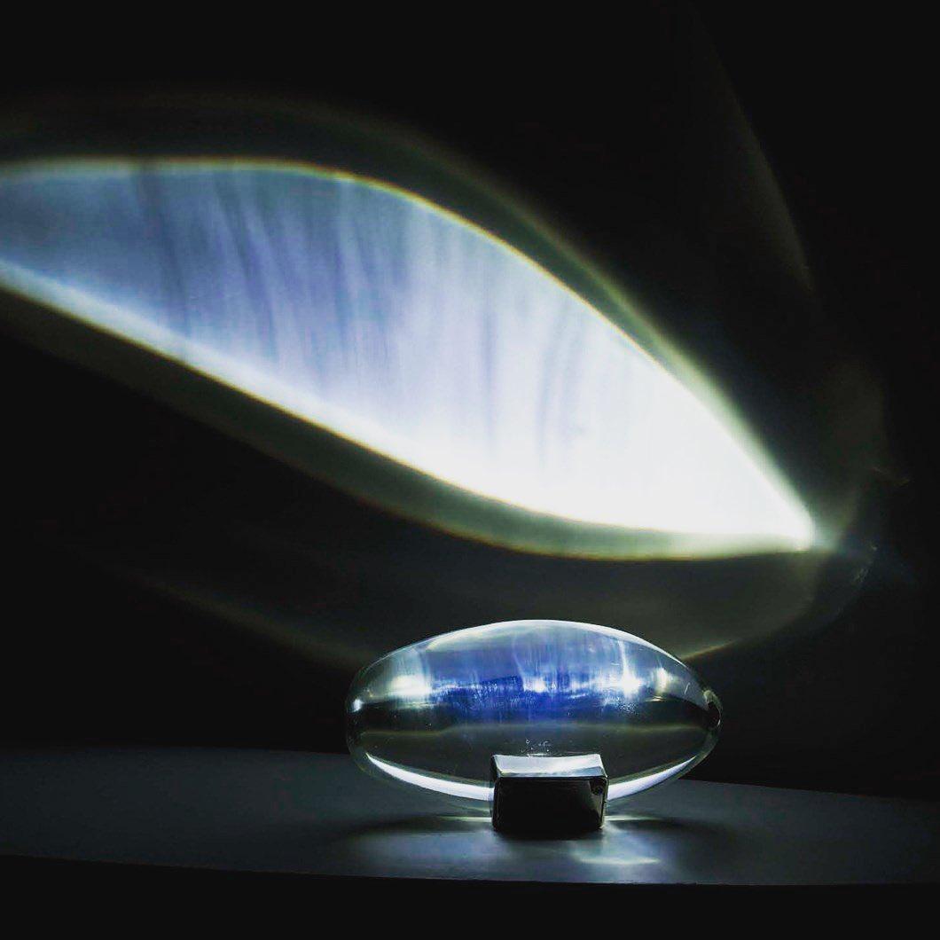 Atman Table Lamp | Metal & Crystal | Chrome Finish
