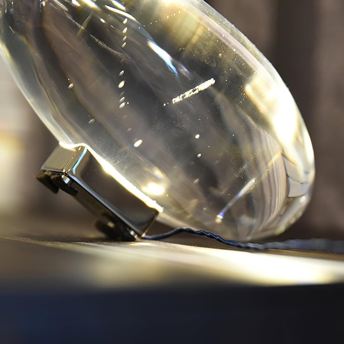 Atman Table Lamp | Metal & Crystal | Chrome Finish