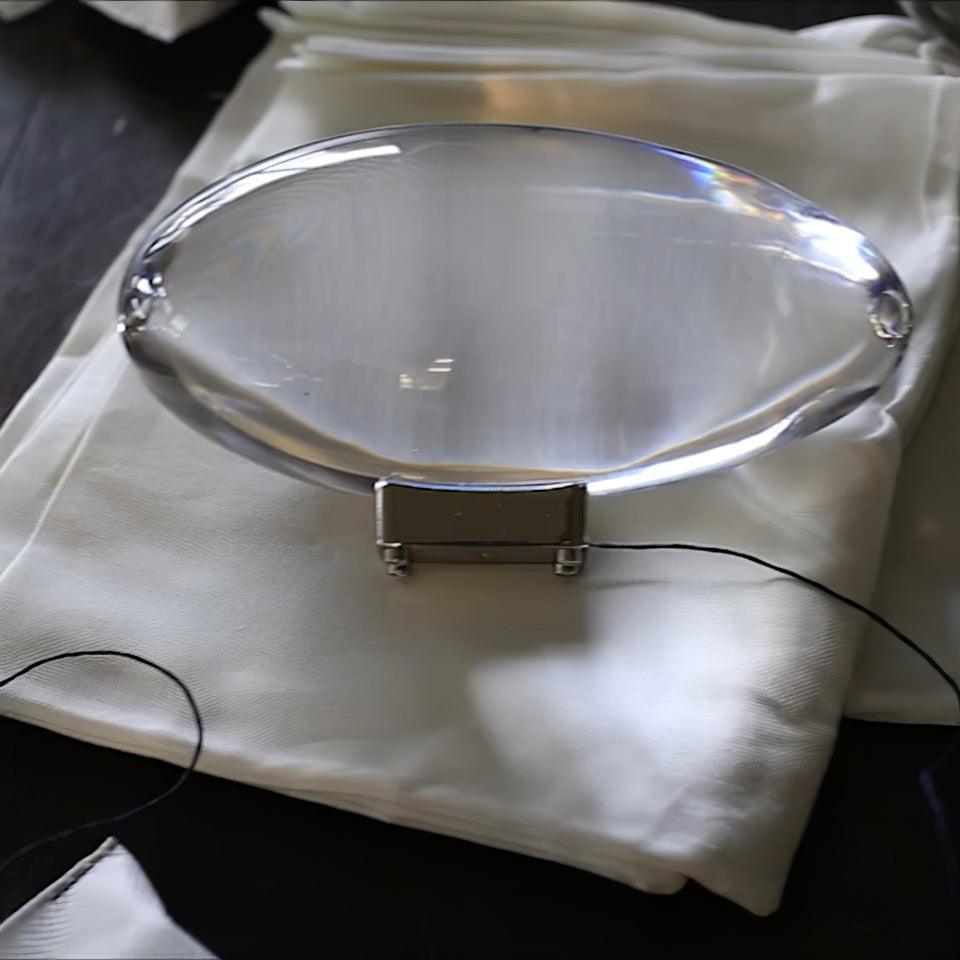 Atman Table Lamp | Metal & Crystal | Chrome Finish