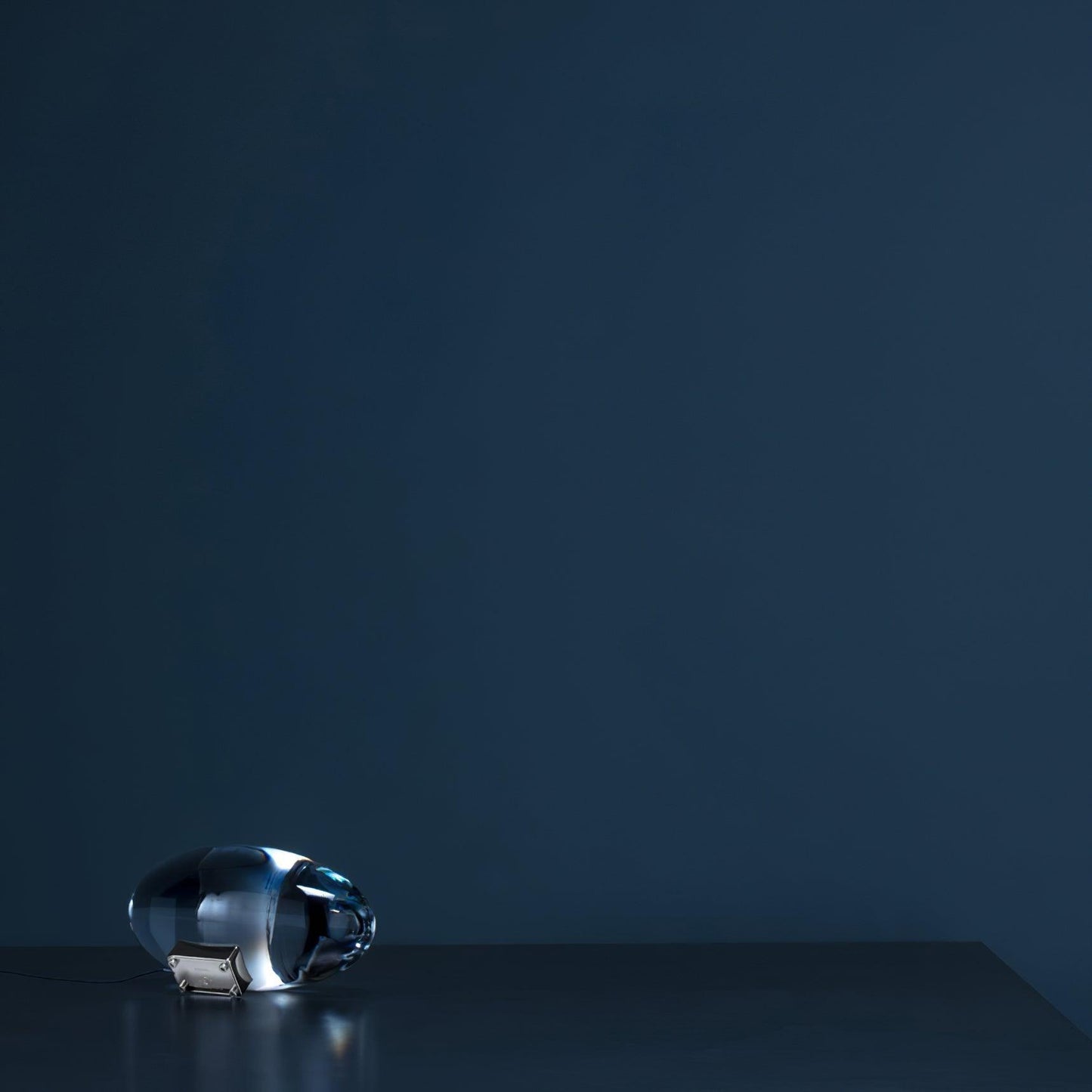 Atman Table Lamp | Metal & Crystal | Chrome Finish