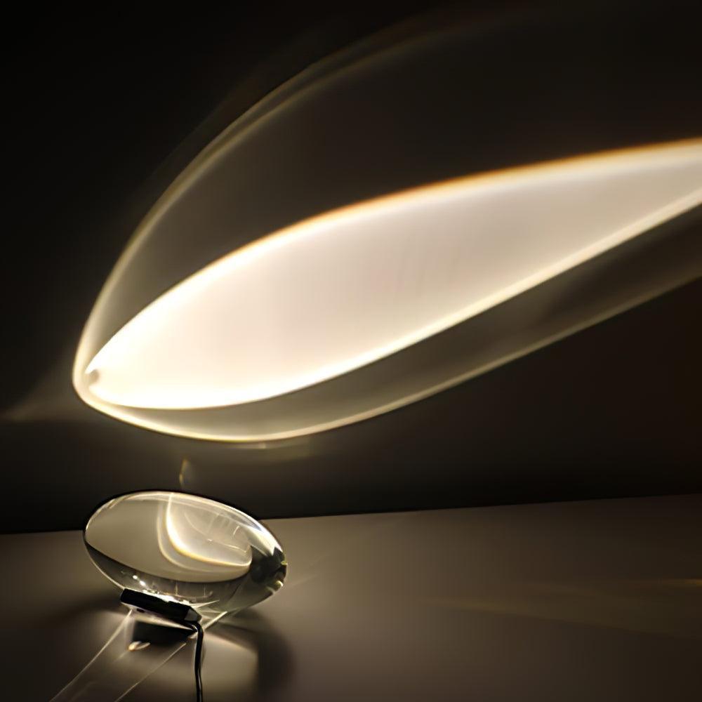 Atman Table Lamp | Metal & Crystal | Chrome Finish