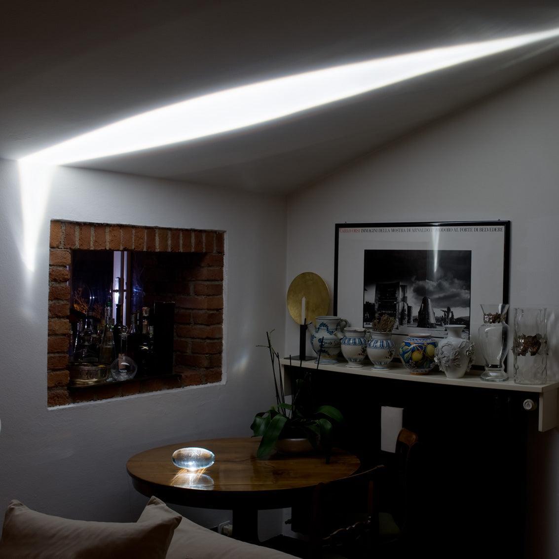 Atman Table Lamp | Metal & Crystal | Chrome Finish