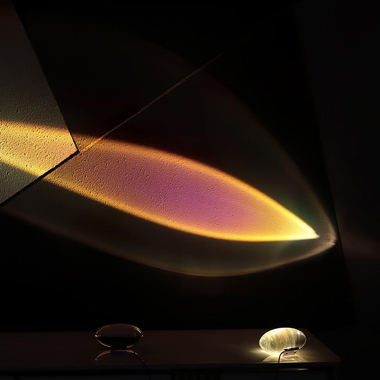 Atman Table Lamp | Metal & Crystal | Chrome Finish