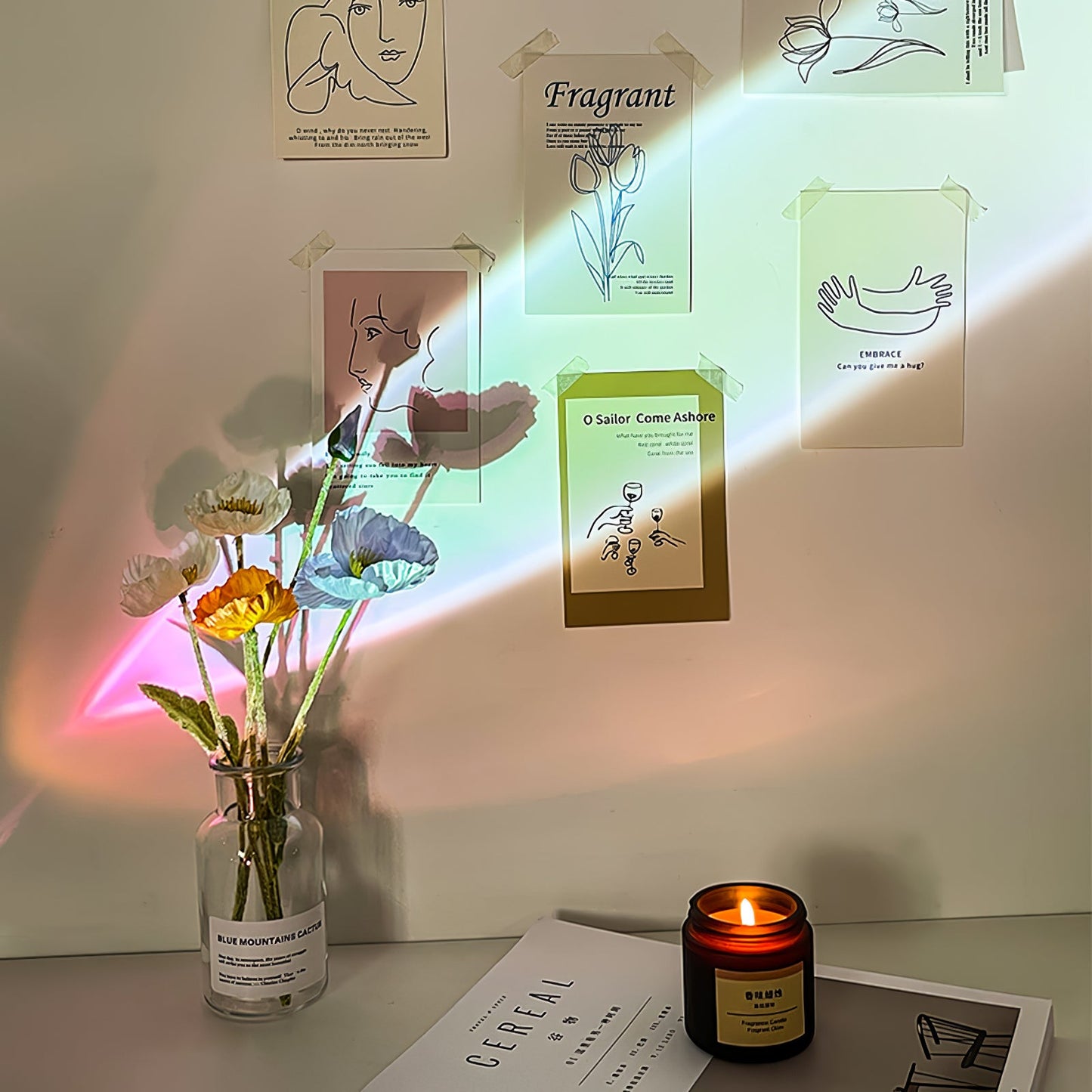 Atman Table Lamp | Metal & Crystal | Chrome Finish