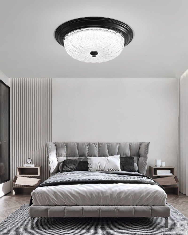 Aurevielle Ceiling Lamp | Crystal Glass & Brass | White