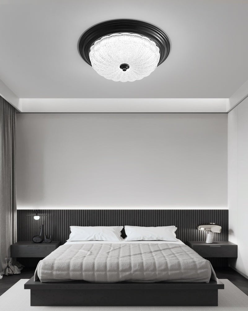 Aurevielle Ceiling Lamp | Crystal Glass & Brass | White