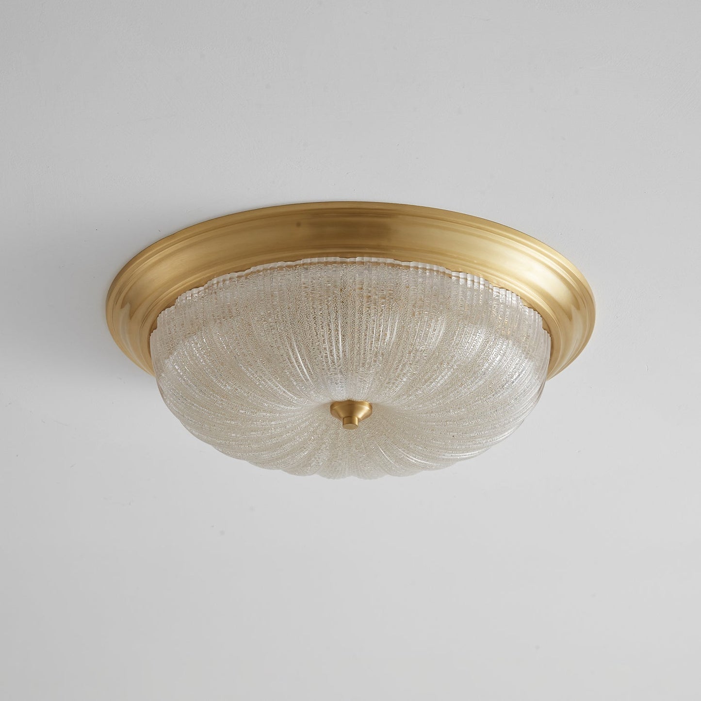 Aurevielle Ceiling Lamp | Crystal Glass & Brass | White