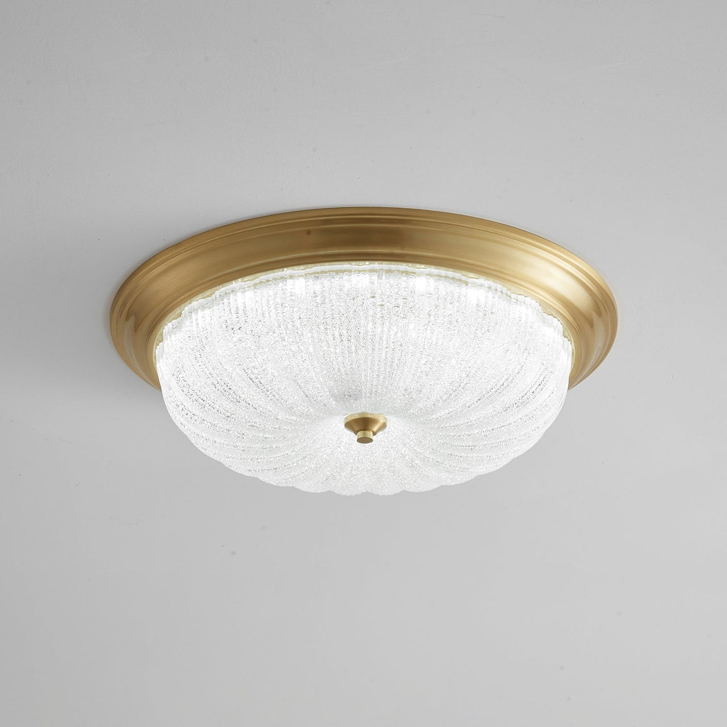 Aurevielle Ceiling Lamp | Crystal Glass & Brass | White